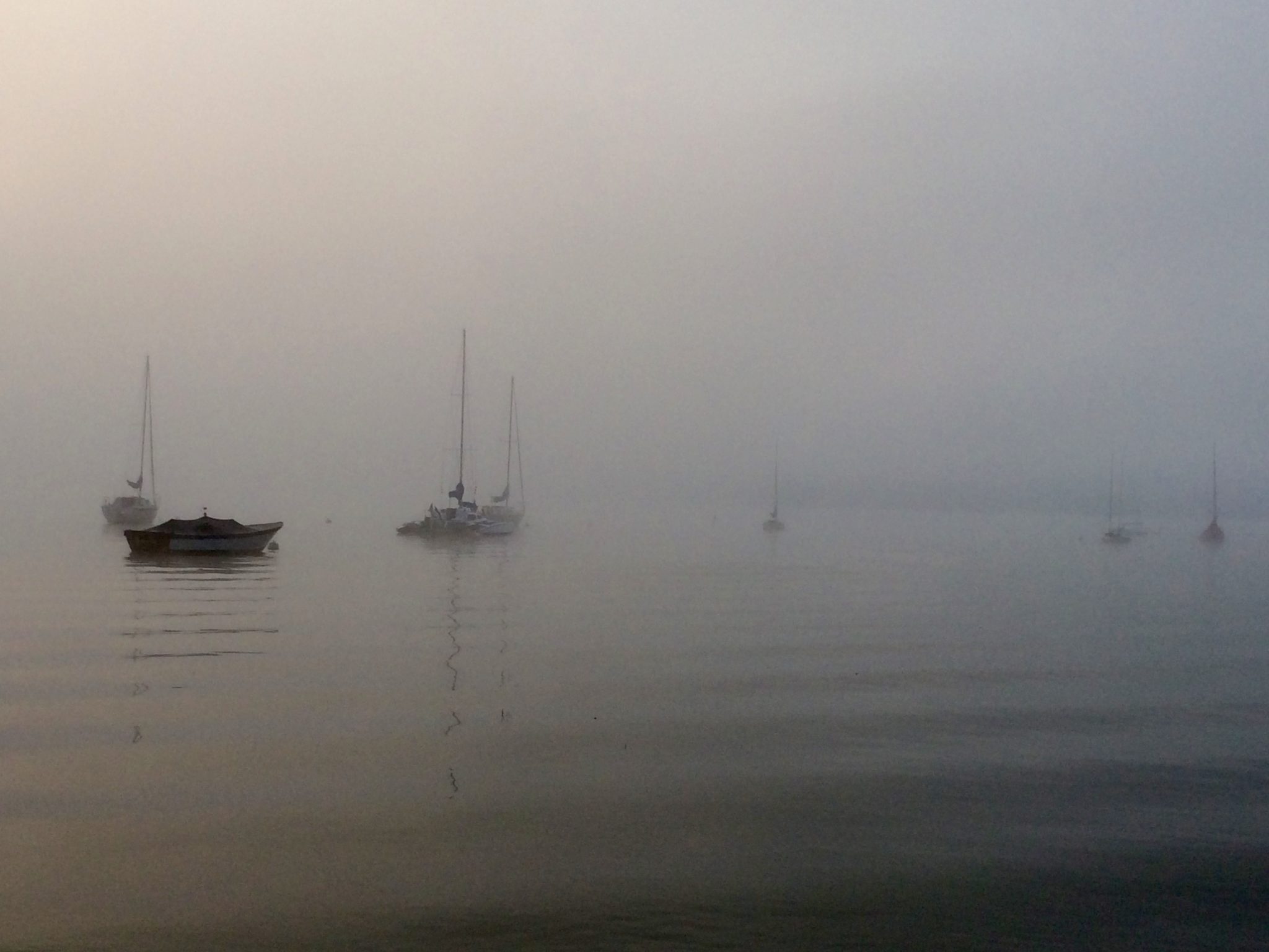 Foggy morning on Chautauqua lake
