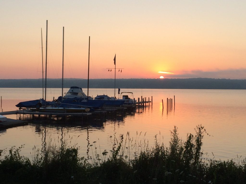 Sunrise over Chautauqua Lake (Photo: Alan Seale)