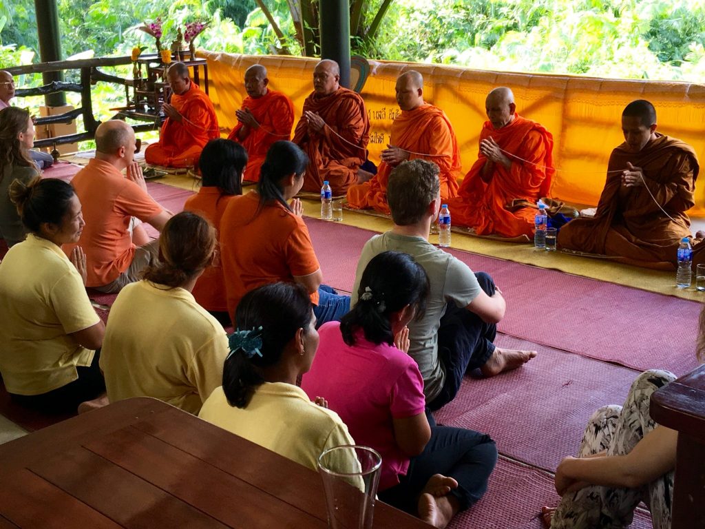 Buddhist Blessing Ceremony, Anurak Lodge, Thailand (Photo: Alan Seale)