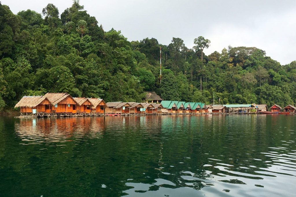 Floating Lodge, Rachaprabha Lake, Thailand (Photo: Alan Seale)